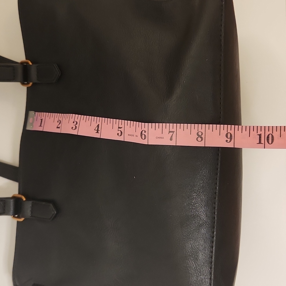 Rachel Zoe Women's Black Helsie Classic Vegan Satchel - Picture 7 of 13